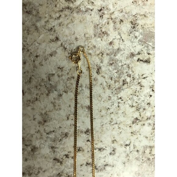 Geode Crystal Pendant w/ Gold Plated Edges on 24" Gold Tone Chain Necklace - Picture 8 of 15